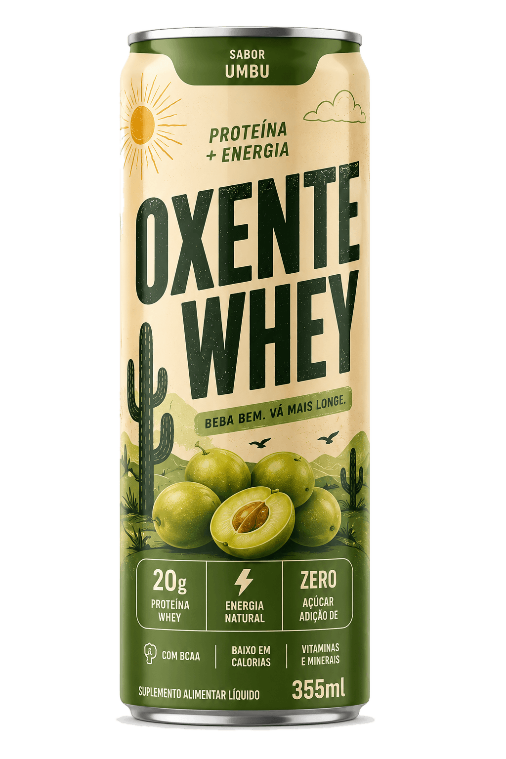 Lata Oxente Whey sabor Umbu
